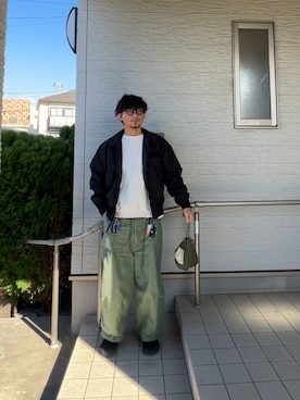 都会のアーミーさん（メンズ・174cm）の冬コーディネート