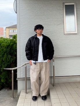 「アイテム（ジャケット/アウター）」を使った、都会のアーミーさん（メンズ・174cm）の冬コーディネート