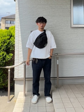 「GREGORY（グレゴリー）のアイテム」を使った、都会のアーミーさん（メンズ・174cm）の春コーディネート
