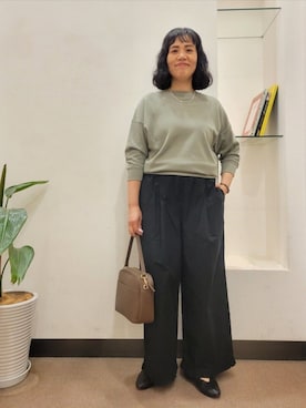「URBAN RESEARCH DOORS(アーバンリサーチドアーズ)のアイテム(ネックレス)」を使った、浪口 絵美さん(レディース・164cm)の秋コーディネート