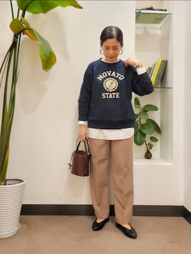 「URBAN RESEARCH DOORS」｜浪口　絵美さん（レディース・164cm）の秋コーディネート