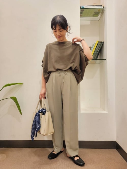 セール】『UR GREEN』ミニ裏毛変形プルオーバー（Tシャツ