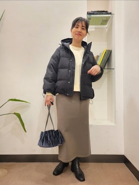 「URBAN RESEARCH DOORS（アーバンリサーチドアーズ）のアイテム（ブーツ）」を使った、浪口　絵美さん（レディース・164cm）の冬コーディネート