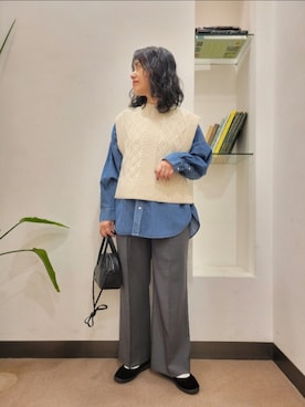 「URBAN RESEARCH ROSSO（アーバンリサーチロッソ）のアイテム」を使った、浪口　絵美さん（レディース・164cm）の冬コーディネート