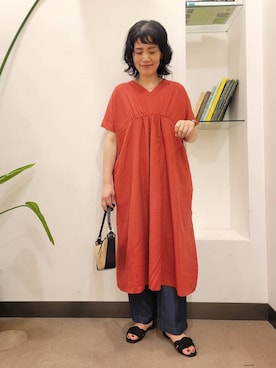 「MARCO BIANCHINI（マルコビアンチーニ）のアイテム」を使った、emiinamiiさん（レディース・164cm）の夏コーディネート