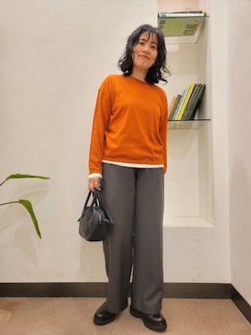 浪口　絵美さん（骨格ウェーブ・レディース・164cm）の秋コーディネート
