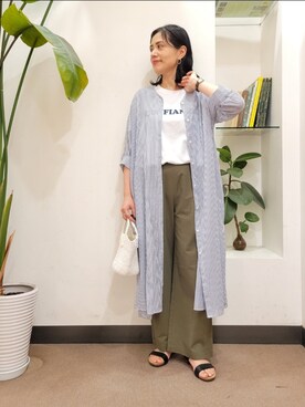 「CHEVRE（シェーブル）のアイテム」を使った、浪口　絵美さん（レディース・164cm）の春コーディネート