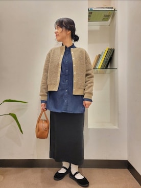 「RODE SKO（ロデスコ）のアイテム」を使った、浪口　絵美さん（レディース・164cm）の秋コーディネート