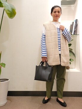 「orcival」｜「アイテム（パンプス）」を使った、emiinamiiさん（レディース・164cm）の秋コーディネート