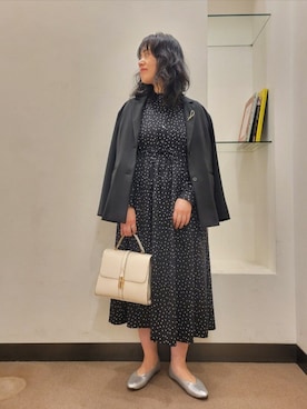 「RODE SKO（ロデスコ）のアイテム」を使った、浪口　絵美さん（レディース・164cm）の冬コーディネート