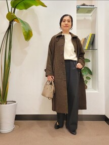 かぐれ　ウールヘリンボンバルマカンコート かぐれ（カグレ）の「ウールバルマカンコート（ステンカラー