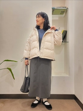 「アイテム（その他シューズ）」を使った、浪口　絵美さん（レディース・164cm）の秋コーディネート