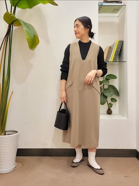 「URBAN RESEARCH DOORS」｜浪口　絵美さん（レディース・164cm）の秋コーディネート