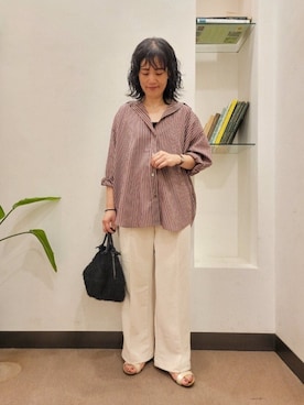 「URBAN RESEARCH DOORS（アーバンリサーチドアーズ）のアイテム」を使った、浪口　絵美さん（レディース・164cm）の夏コーディネート