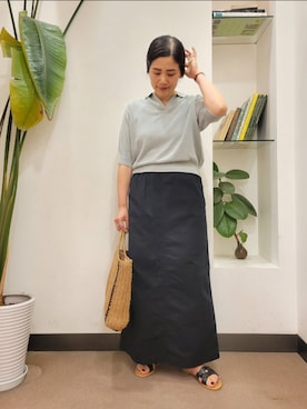 セール】ハーフスリーブポロニットボディスーツ（ニット