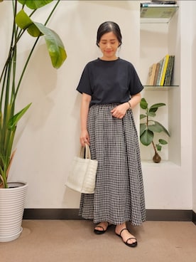 浪口　絵美さん（レディース・164cm）の夏コーディネート