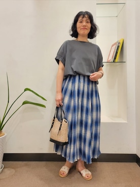 浪口 絵美さん(レディース・164cm)の夏コーディネート