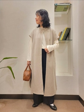 「アーバンリサーチドアーズ」｜「アイテム（ワンピース/ドレス）」を使った、浪口　絵美さん（レディース・164cm）の秋コーディネート