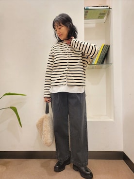 「eness（エネス）のENESS　チェルシーブーツ（ブーツ）」を使った、浪口　絵美さん（レディース・164cm）の秋コーディネート