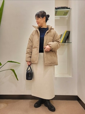 「RODE SKO（ロデスコ）のアイテム」を使った、浪口　絵美さん（レディース・164cm）の冬コーディネート