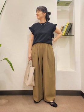 「オンオフ兼用」｜浪口　絵美さん（レディース・164cm）の春コーディネート