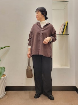 「FORK&SPOON（フォークアンドスプーン）のアイテム」を使った、浪口　絵美さん（レディース・164cm）の秋コーディネート