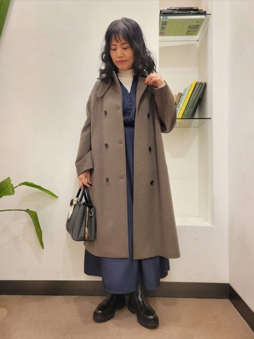 セール】『スタッフ企画』切替ギャザーフレアワンピース（ワンピース