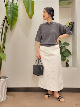 「かぐれ」｜浪口　絵美さん（レディース・164cm）の夏コーディネート