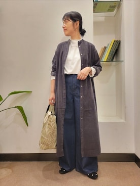 「URBAN RESEARCH DOORS(アーバンリサーチドアーズ)のアイテム(ワンピース)」を使った、浪口 絵美さん(レディース・164cm)の秋コーディネート