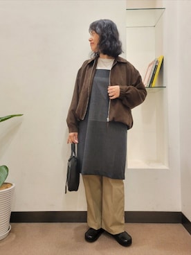 「RODE SKO（ロデスコ）のアイテム」を使った、浪口　絵美さん（レディース・164cm）の秋コーディネート