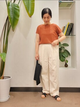 「かぐれ」｜浪口　絵美さん（レディース・164cm）の夏コーディネート