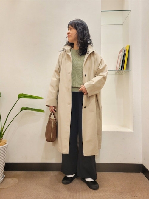 セール】『撥水』BACKヨークスタンドカラーコート（その他アウター