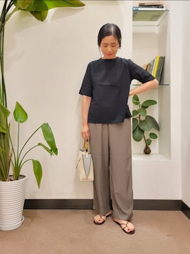 「うしろリボン」｜emiinamiiさん（レディース・164cm）の夏コーディネート