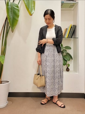 「MARCO BIANCHINI（マルコビアンチーニ）のアイテム」を使った、emiinamiiさん（レディース・164cm）の夏コーディネート