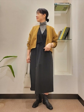 「アーバンリサーチドアーズ」｜「アイテム（ワンピース/ドレス）」を使った、浪口　絵美さん（レディース・164cm）の秋コーディネート