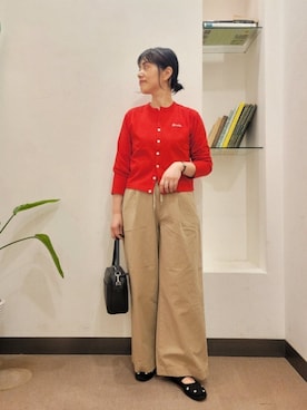 「URBAN RESEARCH DOORS（アーバンリサーチドアーズ）の2WAYスクエアショルダーバッグ（ショルダーバッグ）」を使った、浪口　絵美さん（レディース・164cm）の夏コーディネート