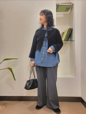 「アイテム（その他シューズ）」を使った、浪口　絵美さん（レディース・164cm）の秋コーディネート