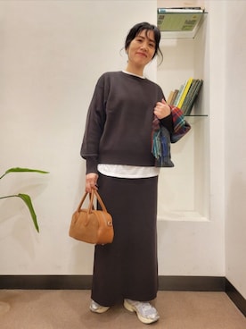 「かぐれ（カグレ）のアイテム（スカート）」を使った、浪口　絵美さん（レディース・164cm）の秋コーディネート