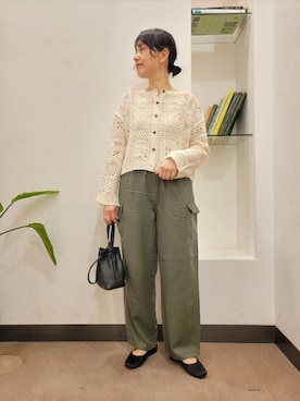 「URBAN RESEARCH DOORS（アーバンリサーチドアーズ）のアイテム」を使った、浪口　絵美さん（レディース・164cm）の夏コーディネート