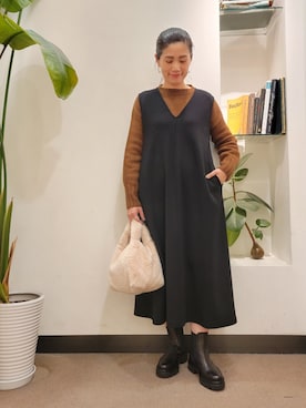 浪口　絵美さん（レディース・164cm）の冬コーディネート