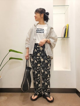 「FORK&SPOON（フォークアンドスプーン）のアイテム（トップス）」を使った、浪口　絵美さん（レディース・164cm）の春コーディネート
