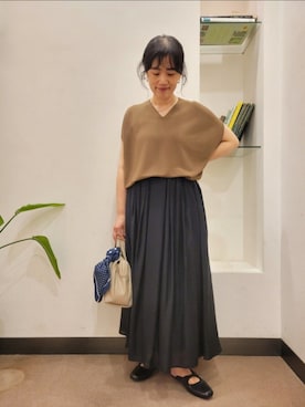 「RODE SKO（ロデスコ）のアイテム」を使った、浪口　絵美さん（レディース・164cm）の秋コーディネート