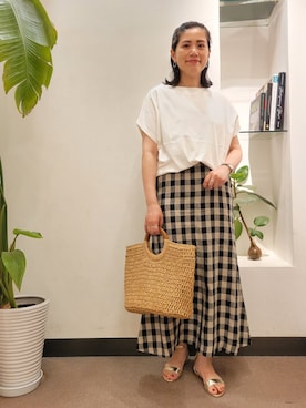 浪口　絵美さん（レディース・164cm）の夏コーディネート