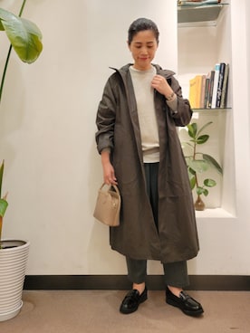 「かぐれ（カグレ）のアイテム（その他アウター）」を使った、浪口　絵美さん（レディース・164cm）の秋コーディネート