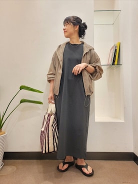 「EKAL（エカル）のアイテム」を使った、浪口　絵美さん（レディース・164cm）の春コーディネート