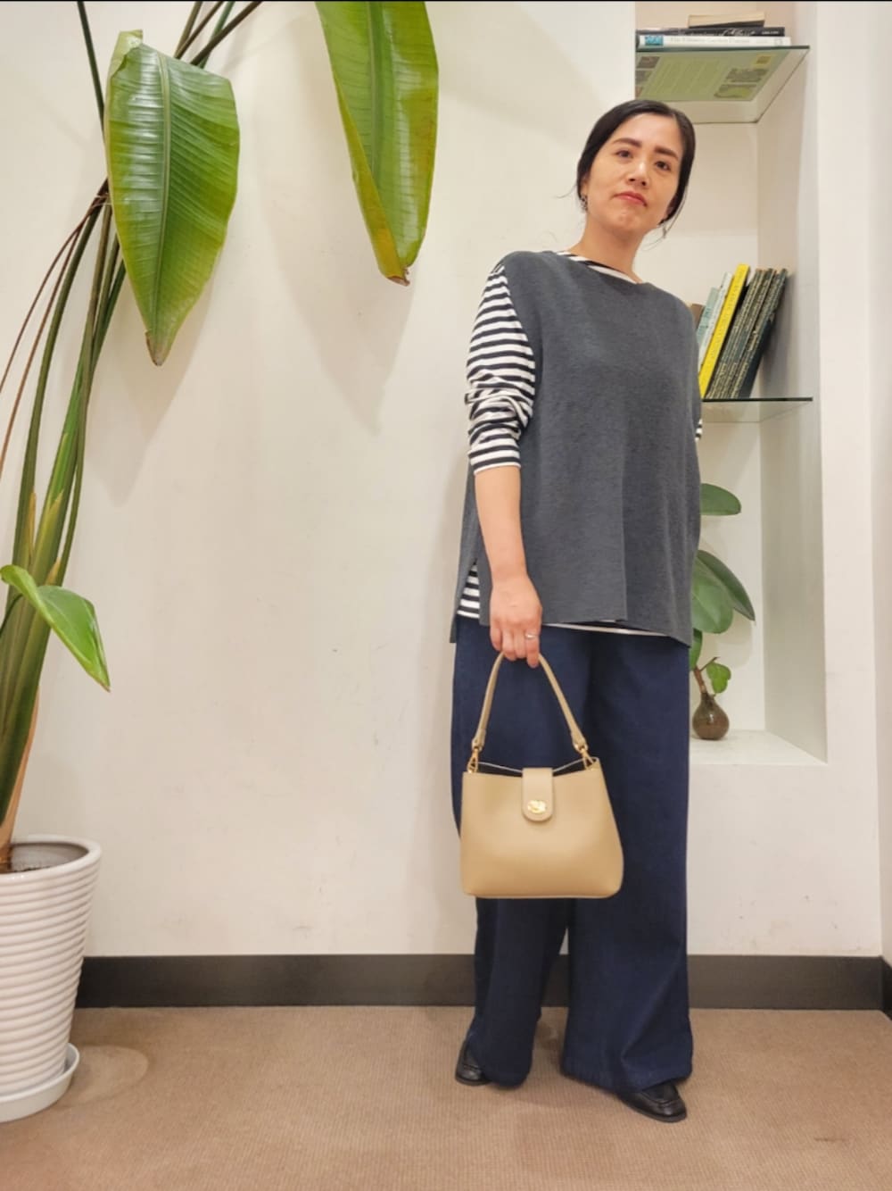 かぐれ（カグレ）の「ドライコットンニットベスト（ベスト