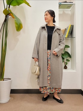 「かぐれ（カグレ）のアイテム（その他アウター）」を使った、浪口　絵美さん（レディース・164cm）の秋コーディネート