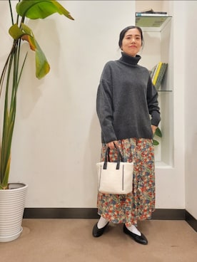 「URBAN RESEARCH DOORS」｜浪口　絵美さん（レディース・164cm）の冬コーディネート