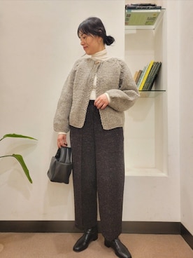 「URBAN RESEARCH DOORS WOMENS」｜「アイテム（ブーツ）」を使った、浪口　絵美さん（レディース・164cm）の秋コーディネート