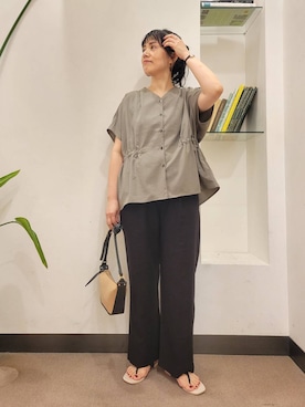 「MARCO BIANCHINI（マルコビアンチーニ）のアイテム」を使った、emiinamiiさん（レディース・164cm）の夏コーディネート
